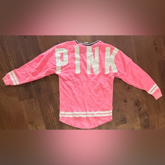 PINK Victoria’s Secret varsity oversized pullover 
Size XS/extra small - Picture 7 of 8